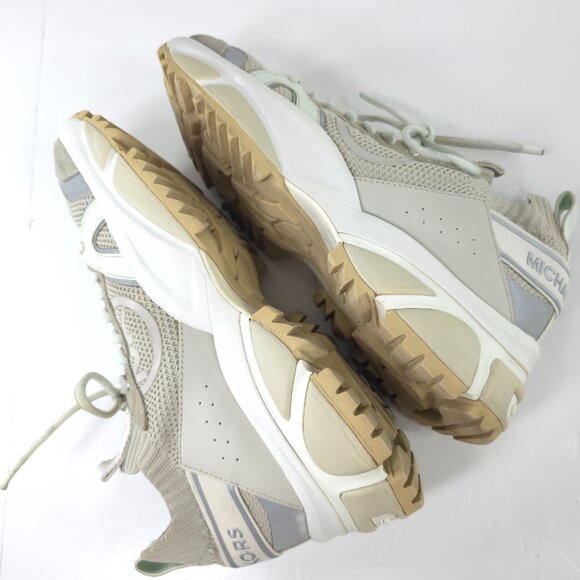 MK MICHAEL KORS LUCAS SNEAKERS Shoes MEN'S Size 10 M Lace Up GRAY Athletic SHOES - Picture 9 of 16